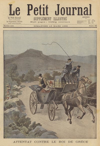 Assassination attempt on the King of Greece by French School